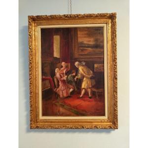 Dipinto olio su tela "Alberto Rossi" TO 1858/1936