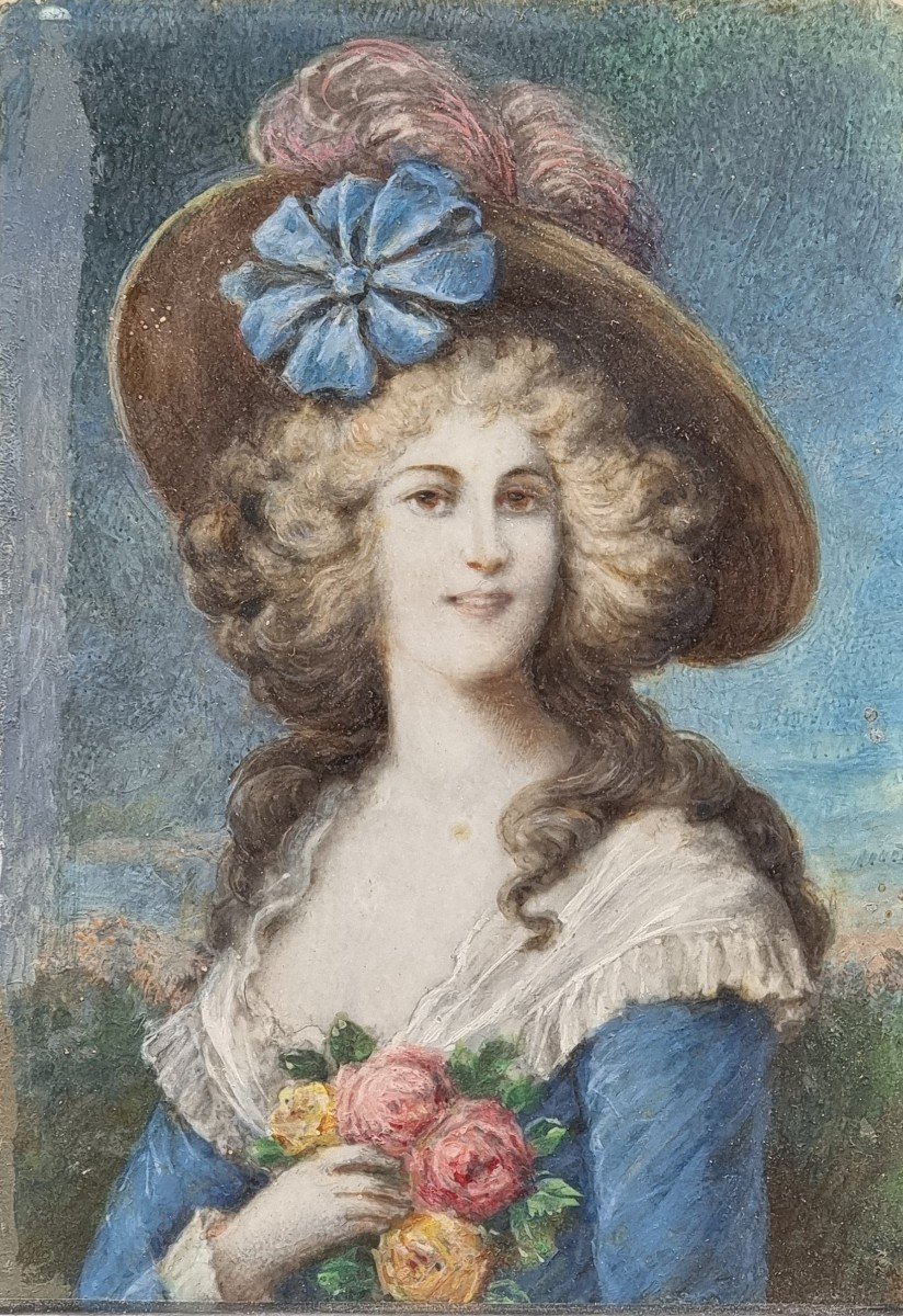 Ritratto di giovane ragazza con fiori-photo-2