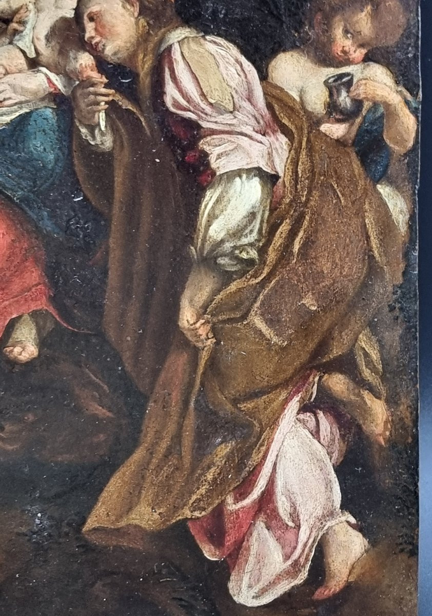 Copia settecentesca de "Il Giorno" del Correggio – Olio su rame-photo-3