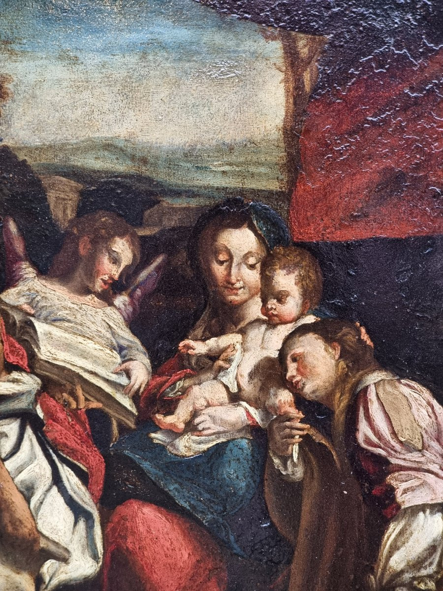 Copia settecentesca de "Il Giorno" del Correggio – Olio su rame-photo-3