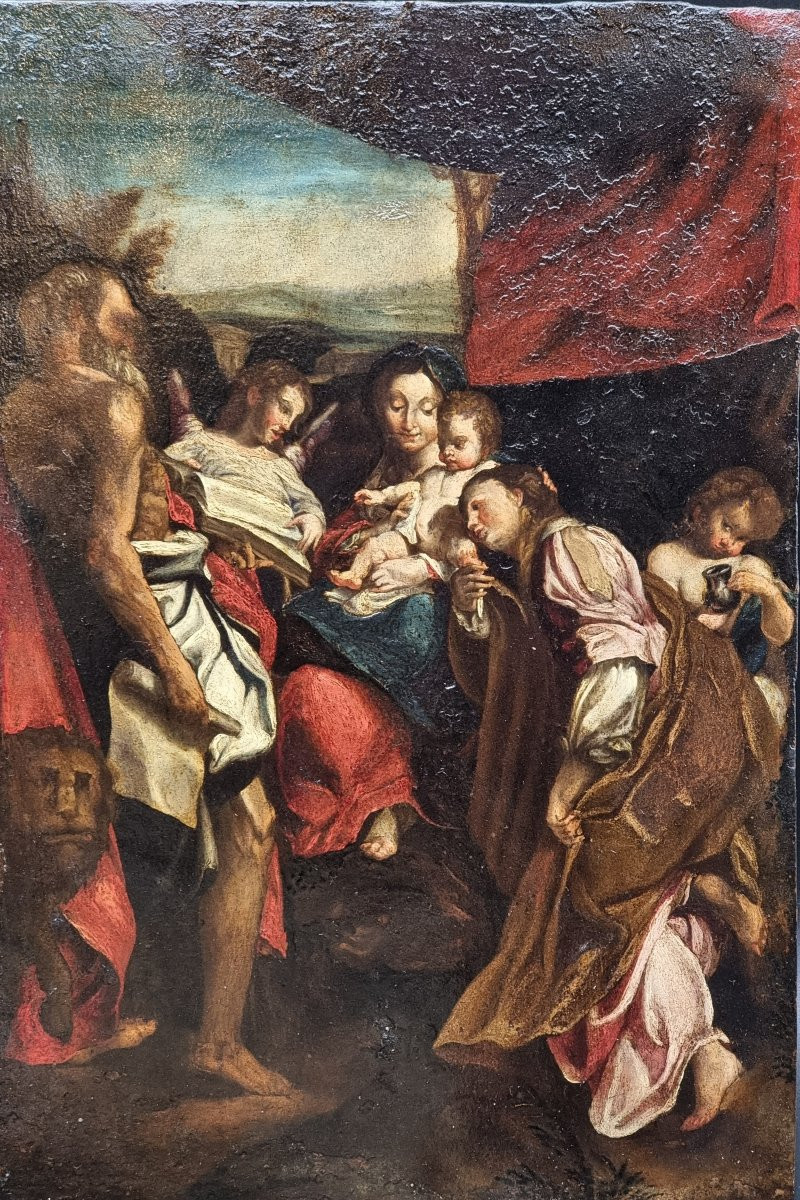 Copia settecentesca de "Il Giorno" del Correggio – Olio su rame-photo-5