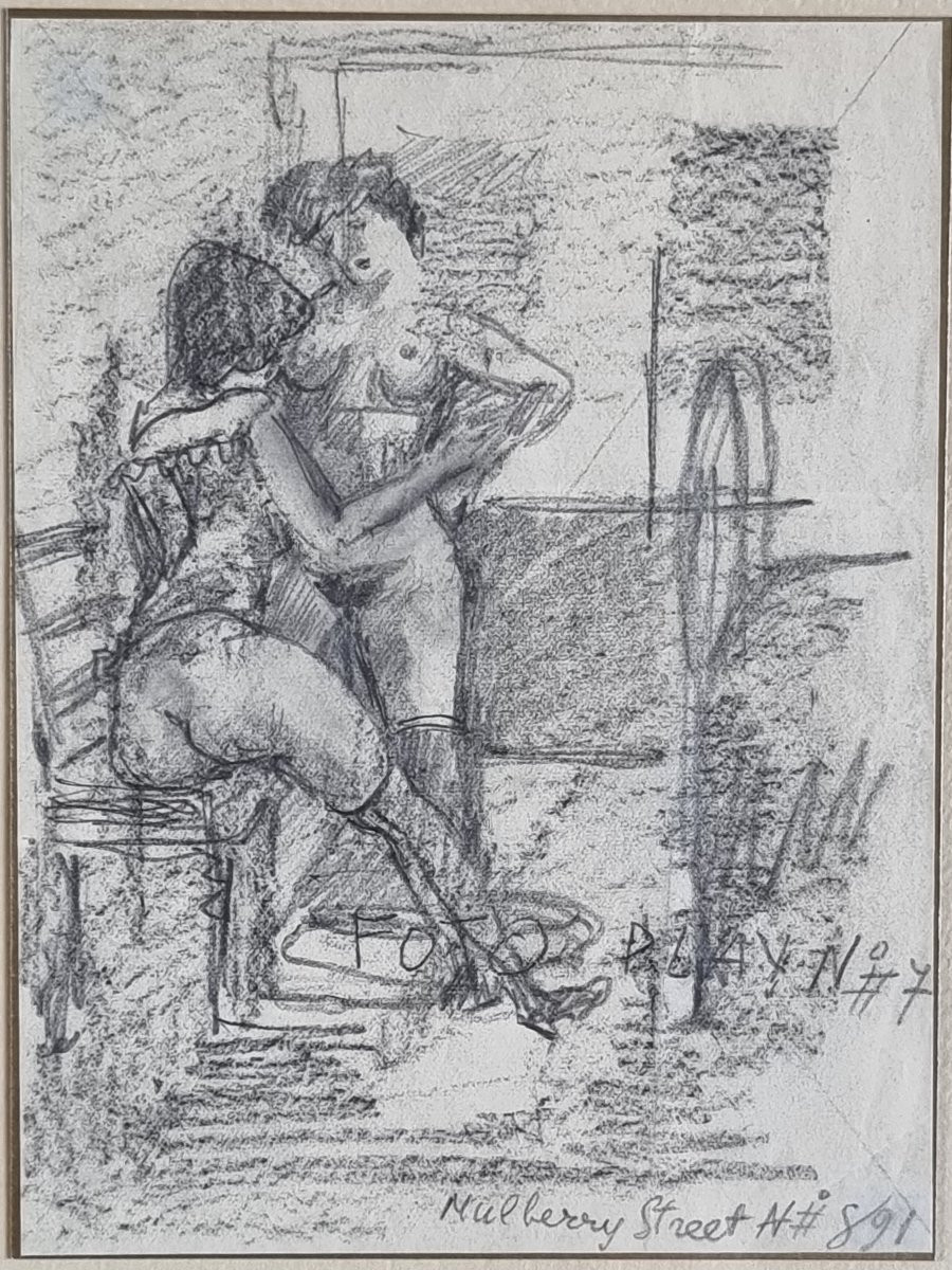 Serie di 25 disegni erotici attribuiti ad Alberto Vargas, anni '30-photo-5
