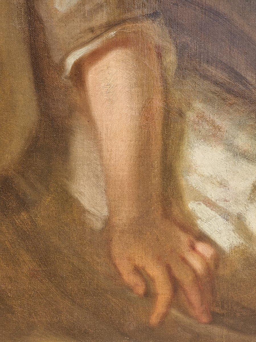 Ritratto di giovane bambina con frutto – Scuola veneta, metà XVIII secolo-photo-3