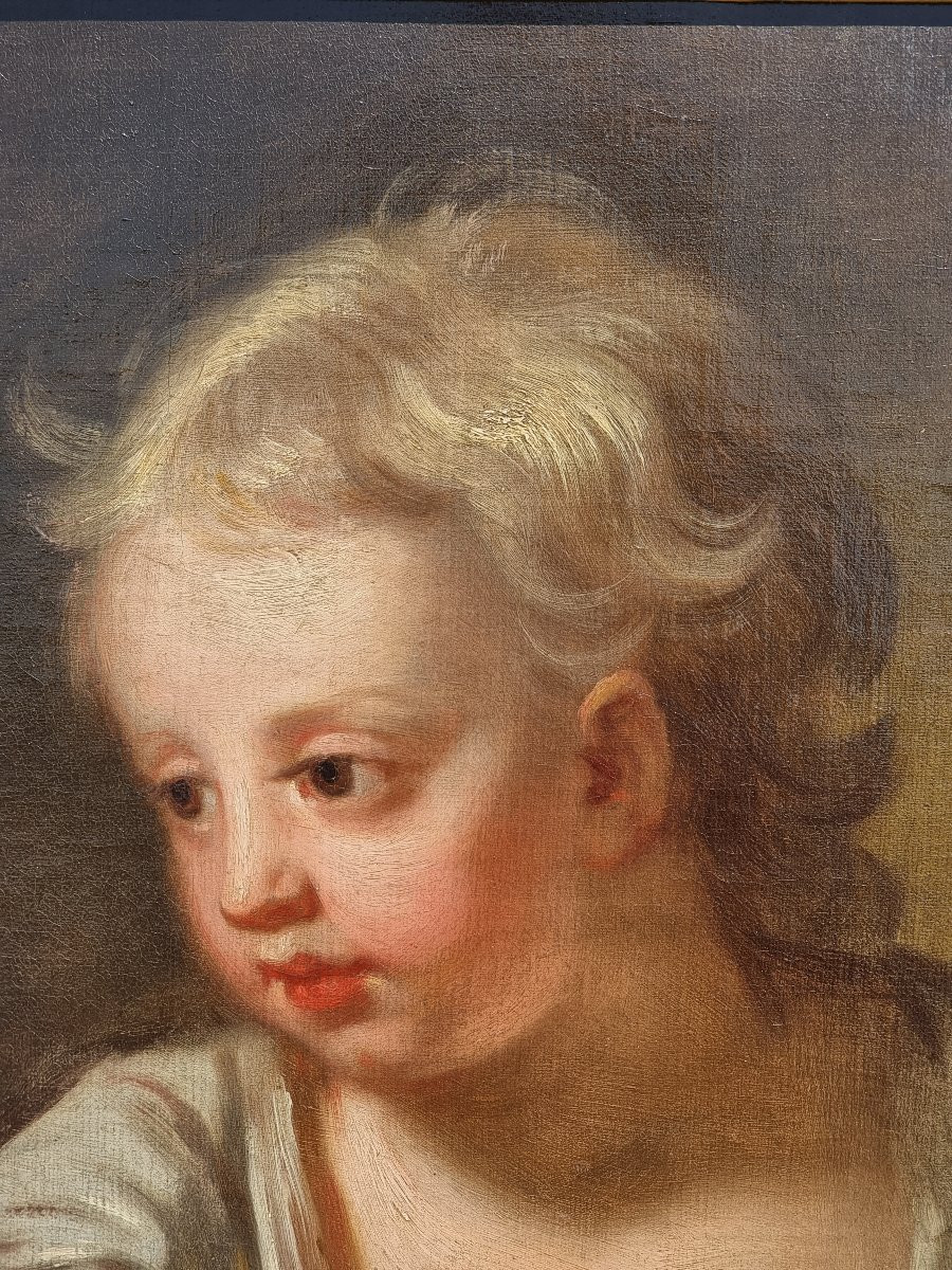 Ritratto di giovane bambina con frutto – Scuola veneta, metà XVIII secolo-photo-4