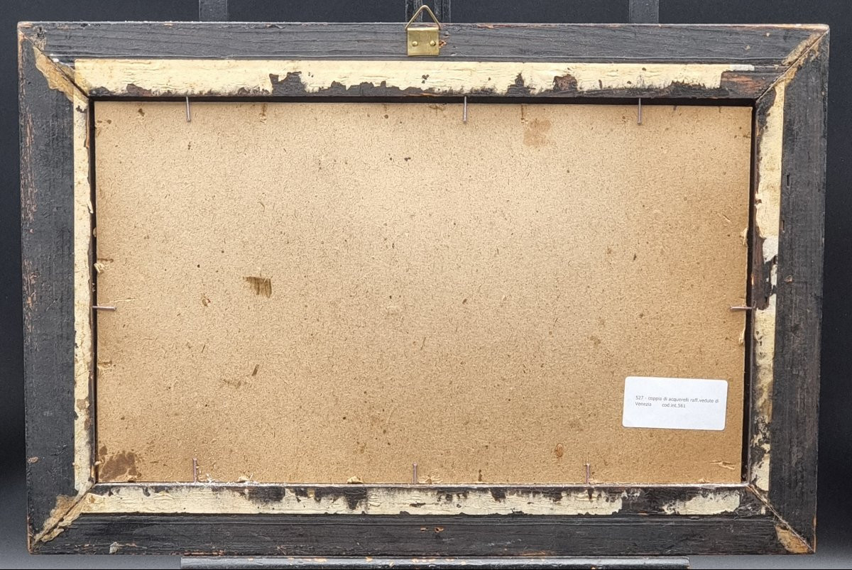 Veduta del Palazzo Ducale – Acquarello firmato Biondetti, inizio XX secolo-photo-4