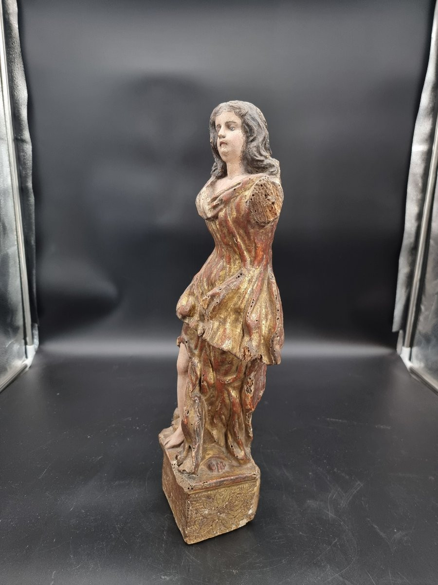 Scultura lignea policroma e dorata, Nord Italia, inizi XVIII secolo-photo-2