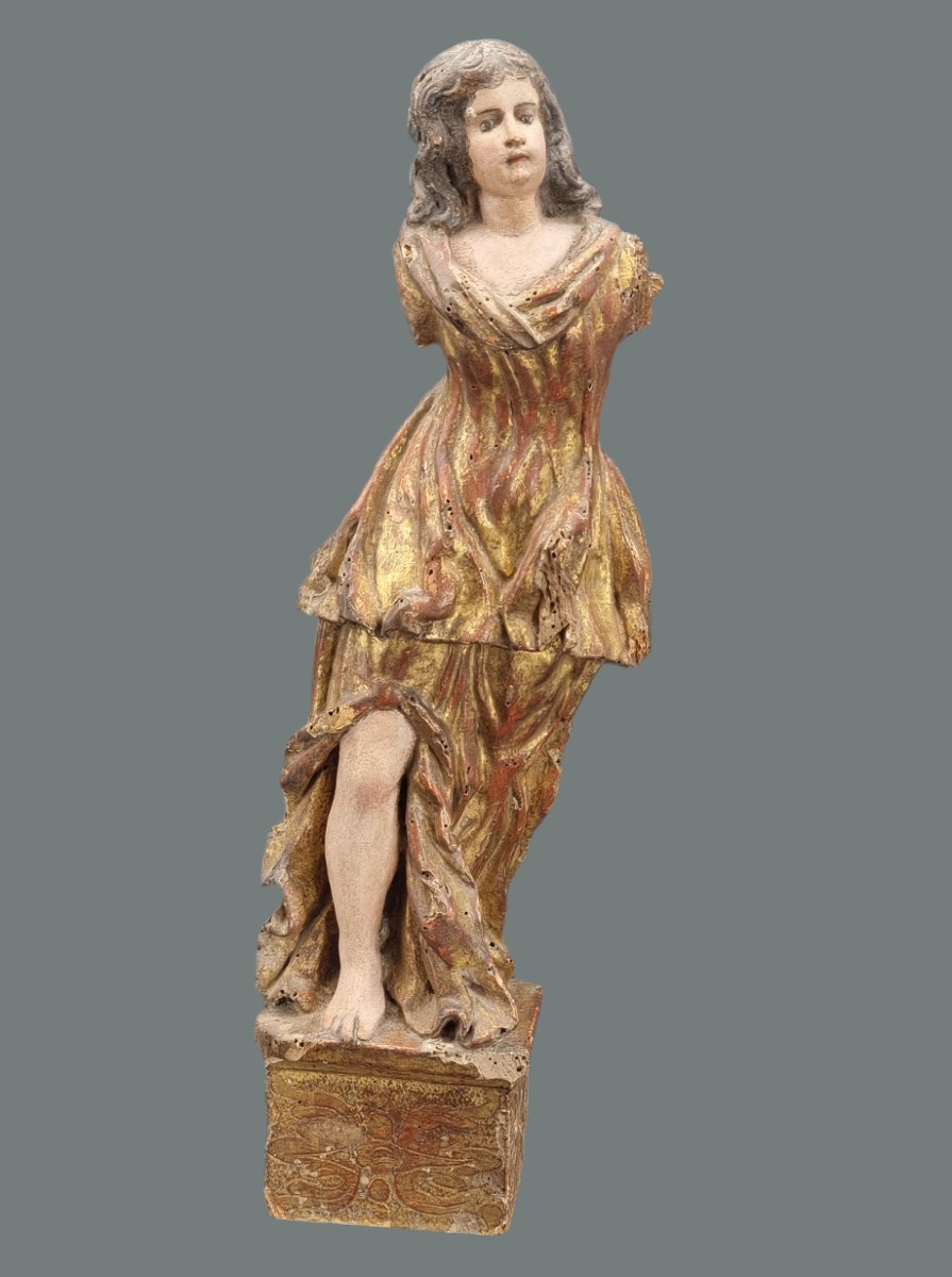 Scultura lignea policroma e dorata, Nord Italia, inizi XVIII secolo