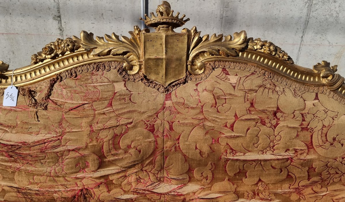Salotto nobiliare intagliato e dorato, stile Carlo X – XIX secolo-photo-1