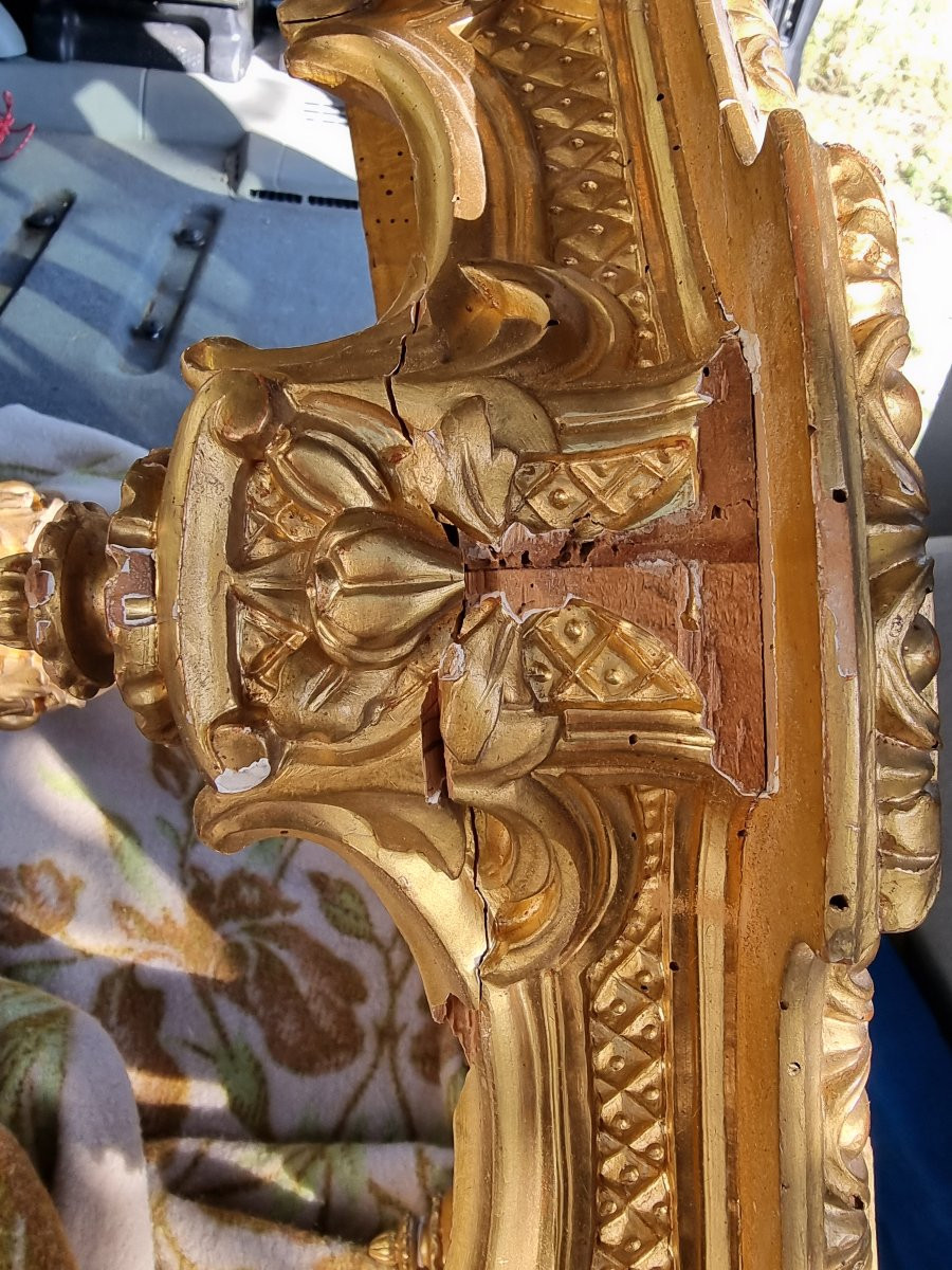 Salotto nobiliare intagliato e dorato, stile Carlo X – XIX secolo-photo-2
