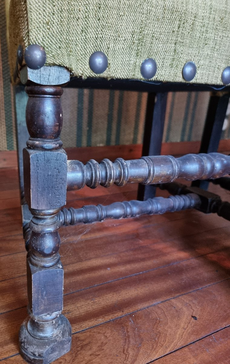  Set di sei seggiole “a rocchetto” in noce – Fine XVII / Inizio XVIII secolo-photo-3