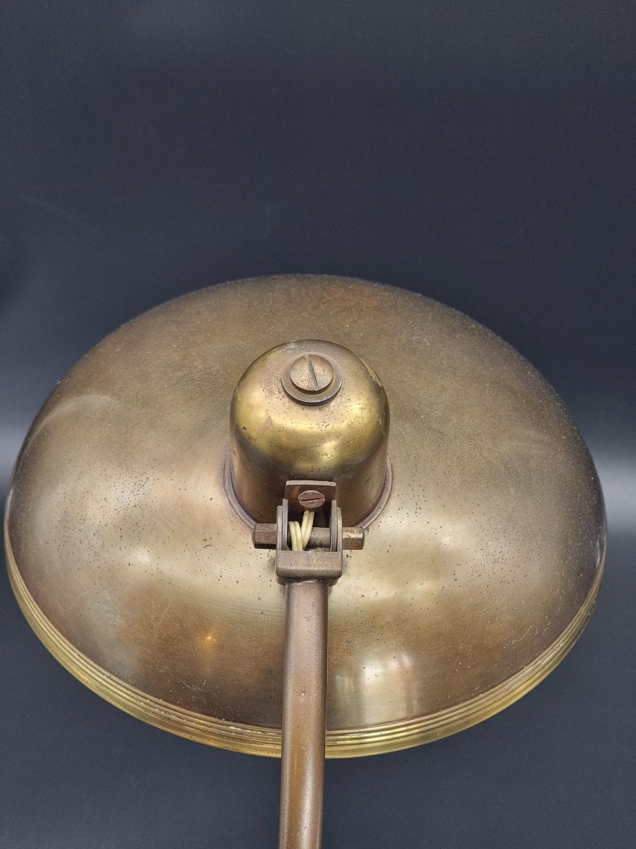Lampada da tavolo ministeriale attribuita a Giovanni Michelucci per Lariolux – Italia, anni '40-photo-4
