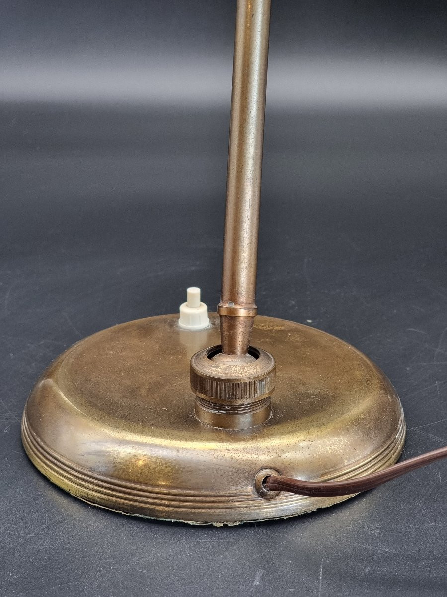 Lampada da tavolo ministeriale attribuita a Giovanni Michelucci per Lariolux – Italia, anni '40-photo-4