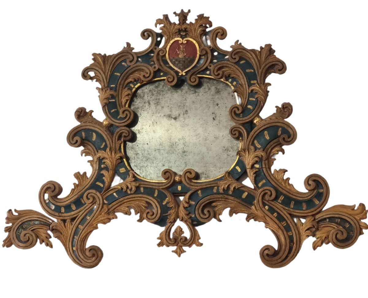 Grande fregio veneto intagliato e dorato, XVIII secolo