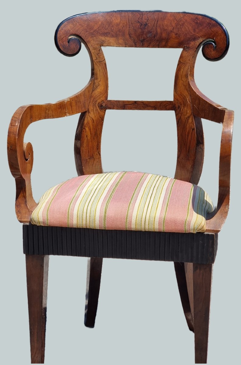Set di quattro sedie e due poltrone Carlo X – Veneto, ca. 1830-photo-2