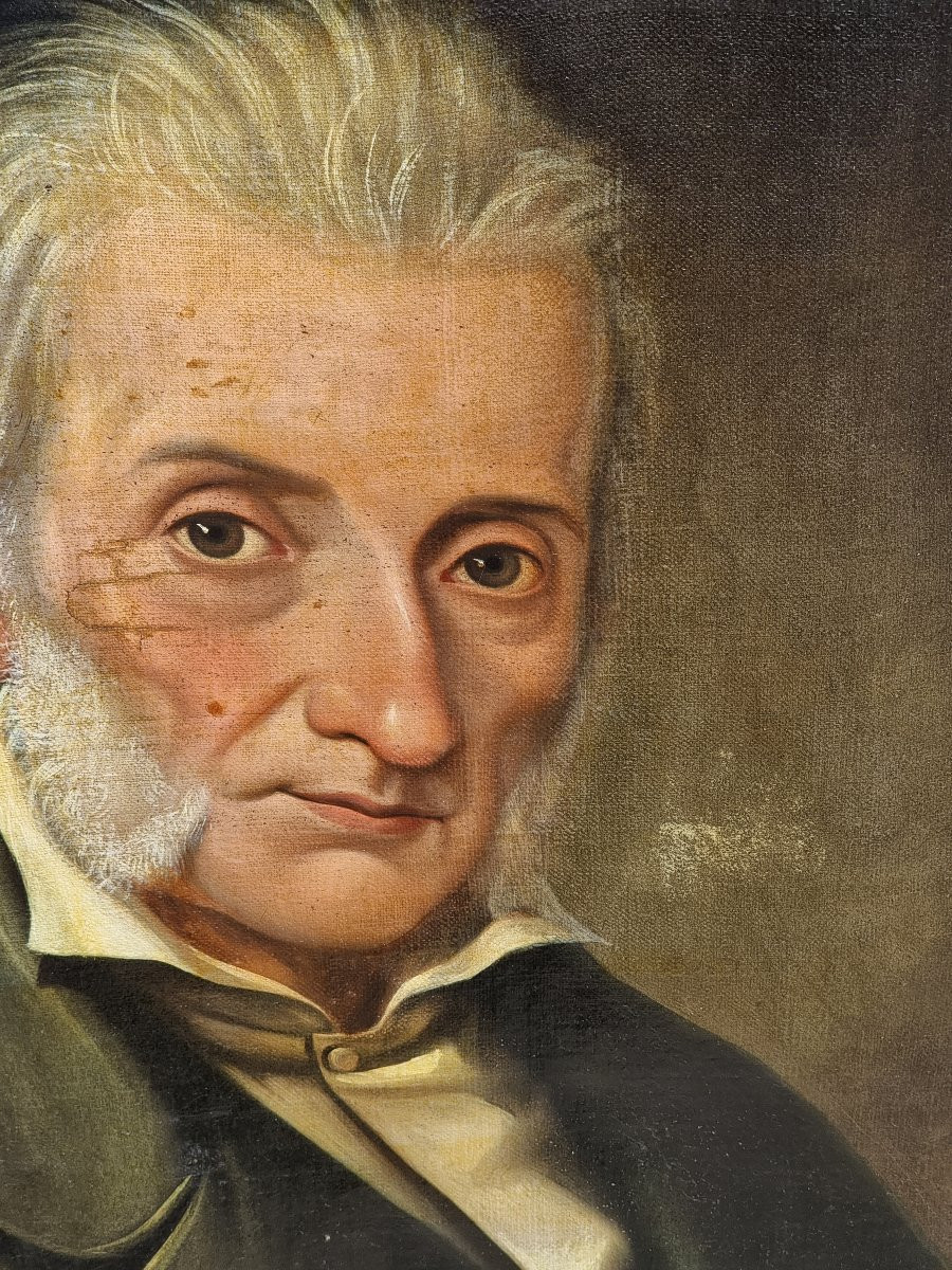 Ritratto di gentiluomo – Fine XIX secolo, forte espressività, da restaurare-photo-2