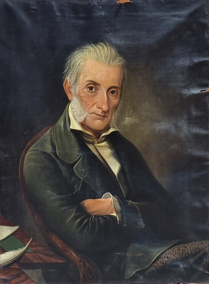 Ritratto di gentiluomo – Fine XIX secolo, forte espressività, da restaurare