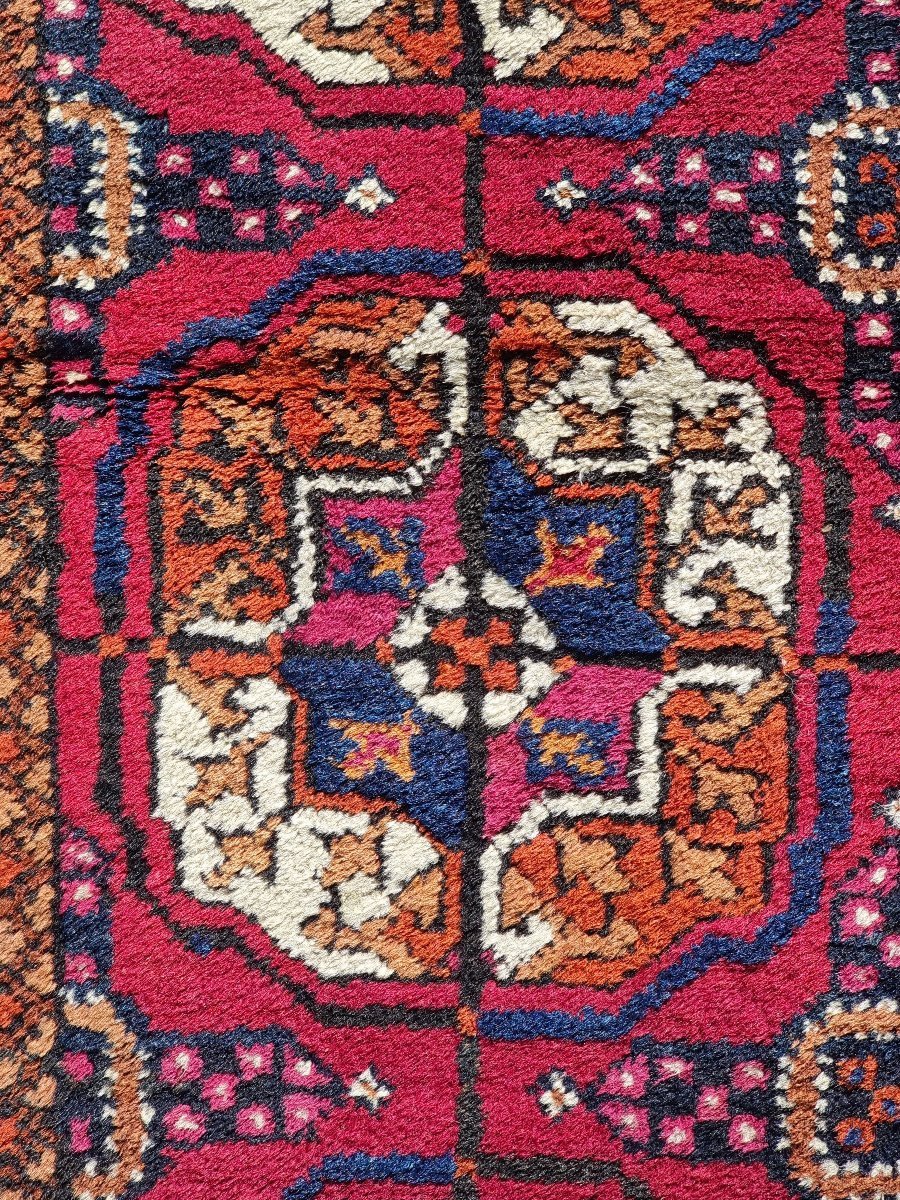 Tappeto tribale persiano a motivo Gul – Lana annodata a mano, Iran, primi ‘900-photo-2