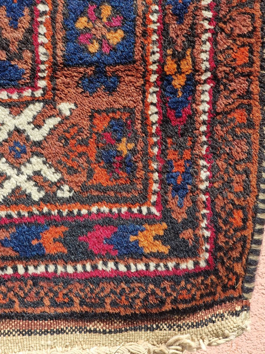 Tappeto tribale persiano a motivo Gul – Lana annodata a mano, Iran, primi ‘900-photo-1