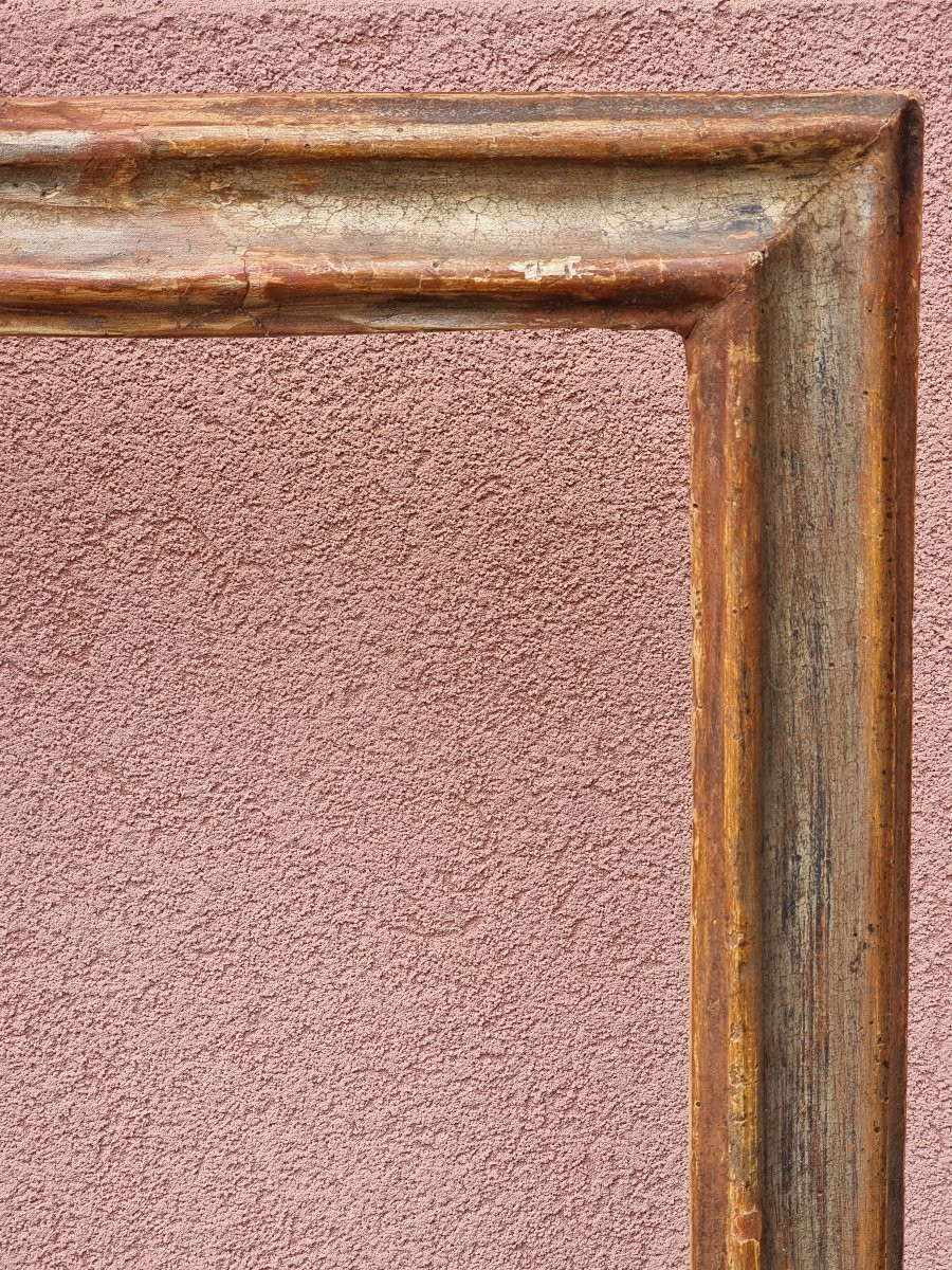 Coppia di cornici emiliane in legno argentato, prima metà del Settecento-photo-2