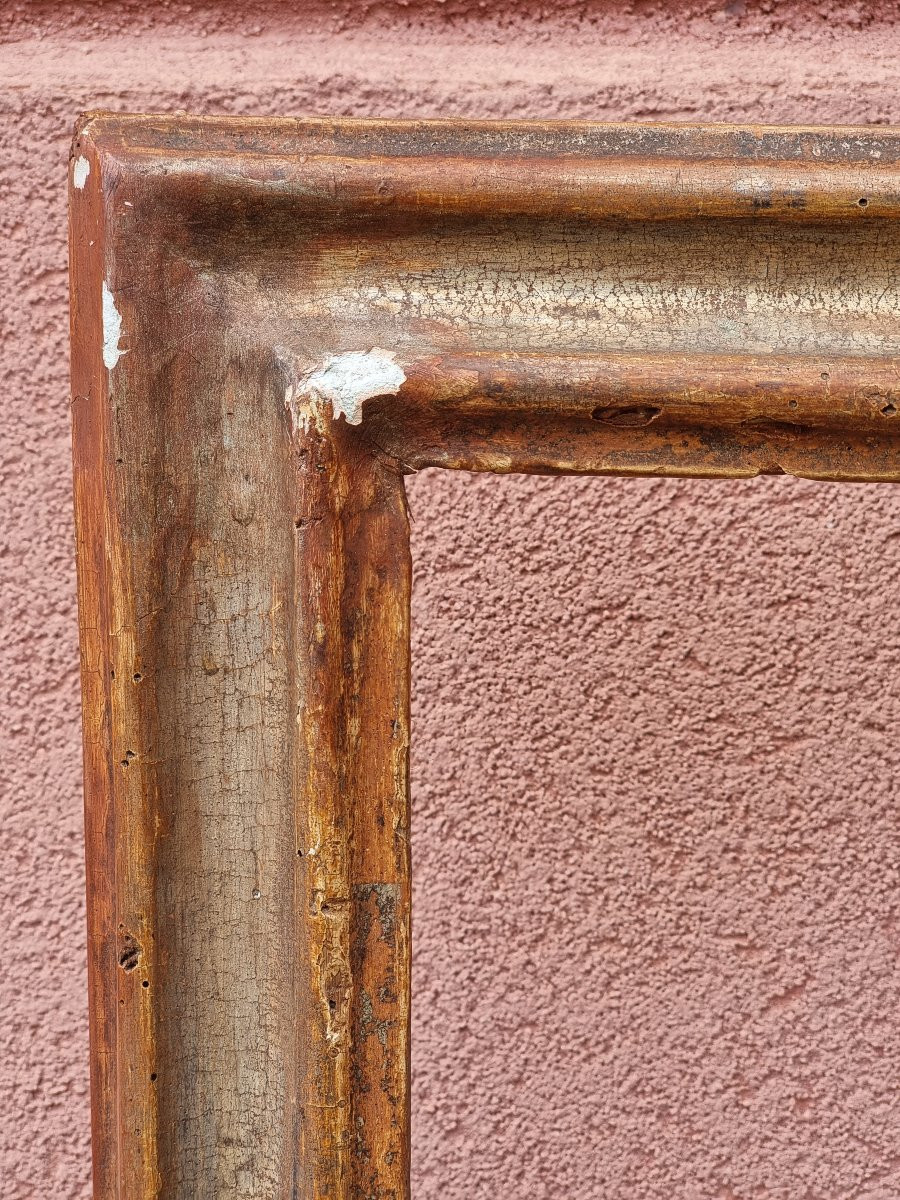 Coppia di cornici emiliane in legno argentato, prima metà del Settecento-photo-3
