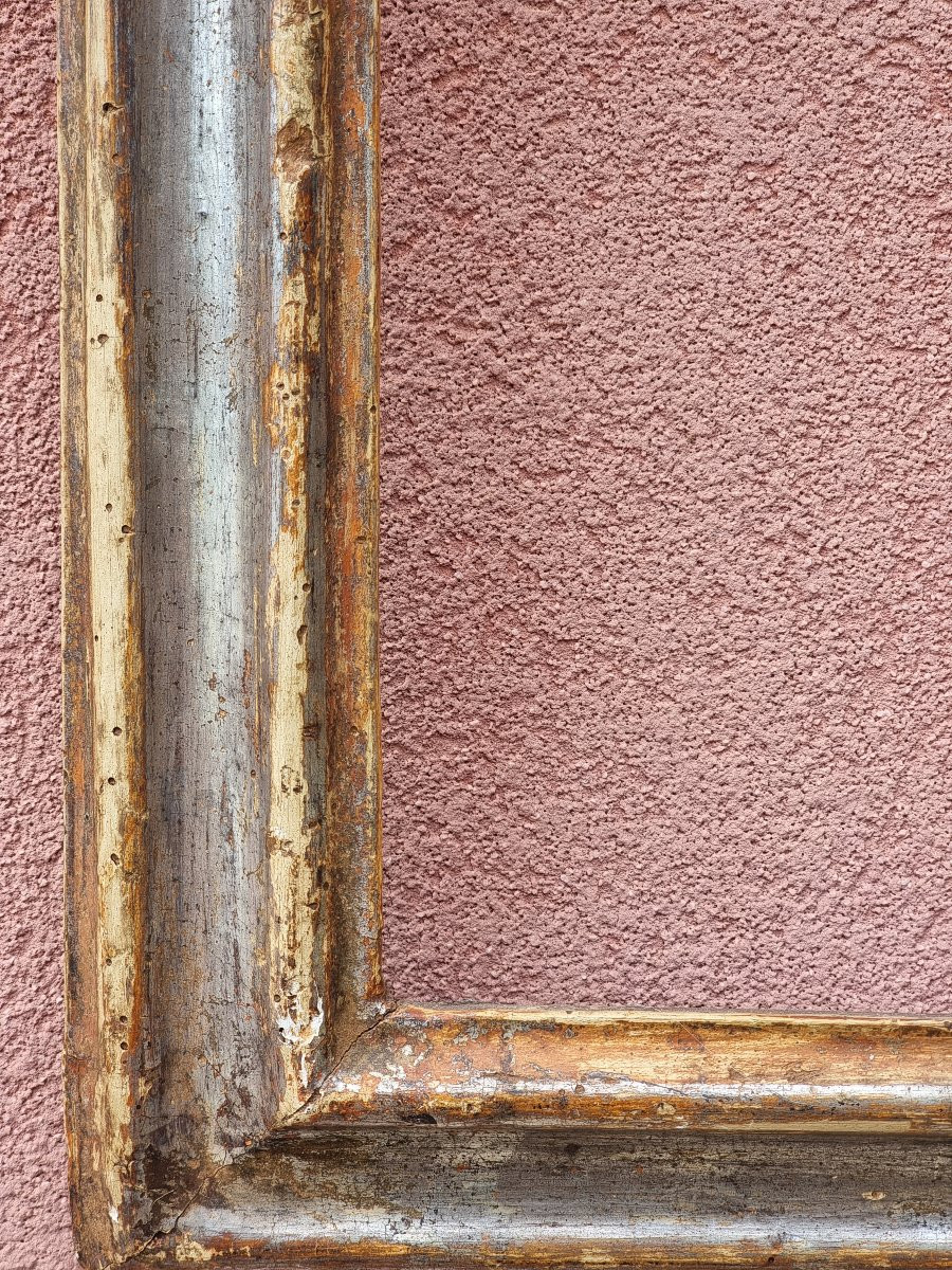 Coppia di cornici emiliane in legno argentato, prima metà del Settecento-photo-4