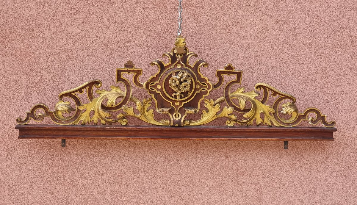 Fregio intagliato e dorato, Italia settentrionale, periodo Carlo X, ca. 1820–1830-photo-6