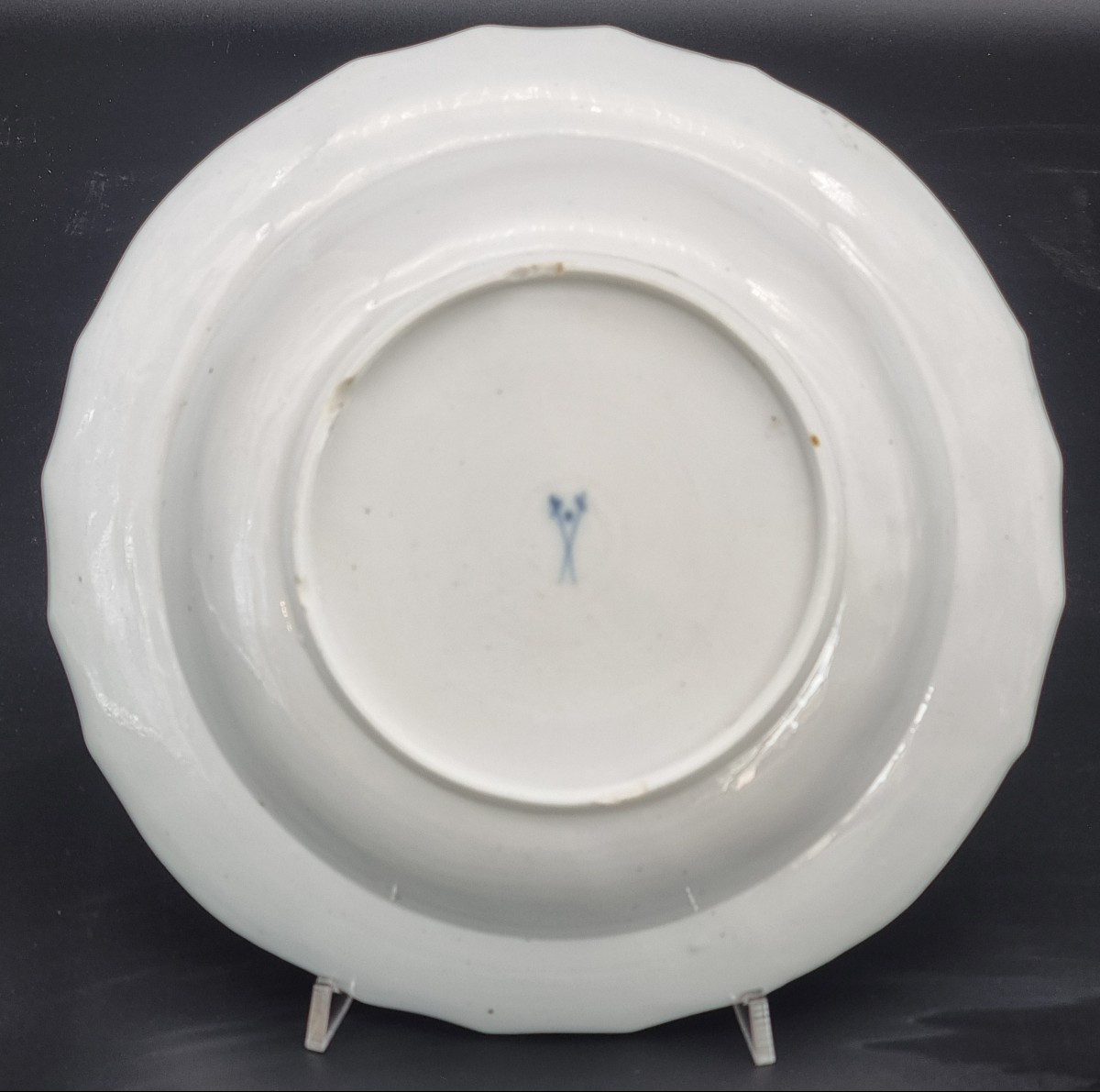 Piatto fondina in porcellana Meissen, motivo Neu Brandenstein, seconda metà del XVIII secolo-photo-3