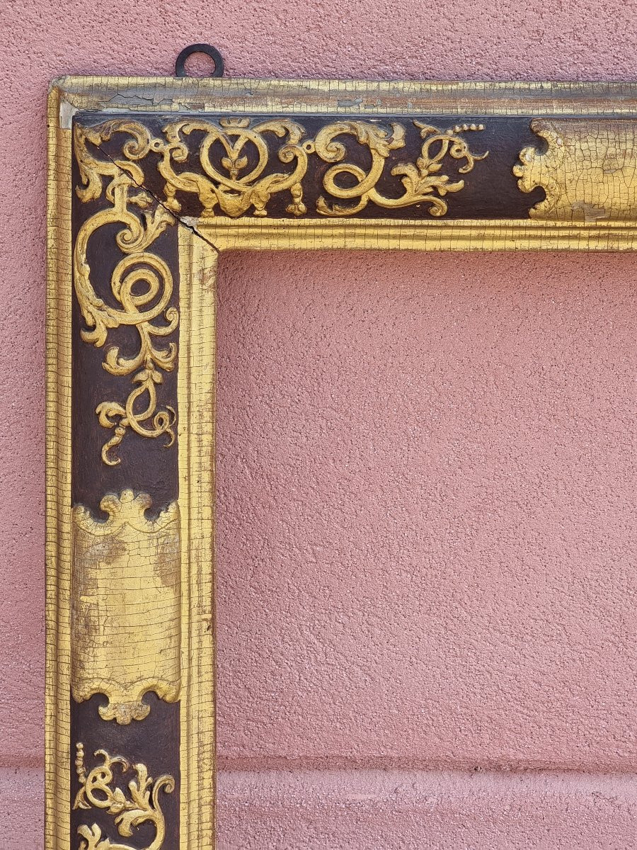 Cornice veneziana Luigi XV laccata e intagliata – XVIII secolo-photo-4