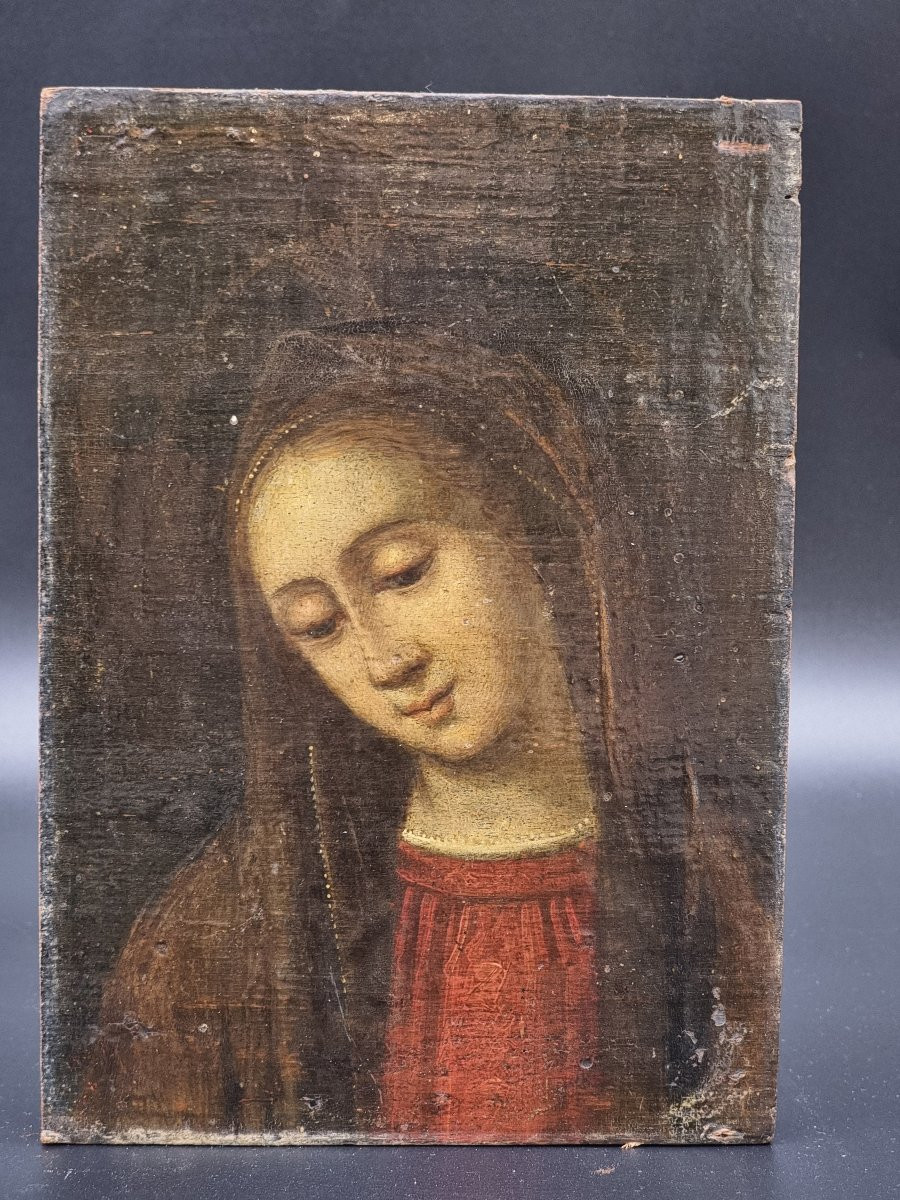 Madonna in preghiera, scuola fiamminga, metà XVII secolo-photo-6