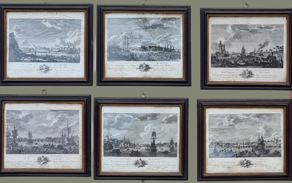 Serie di sette vedute portuali – “Ports de France”, 1776