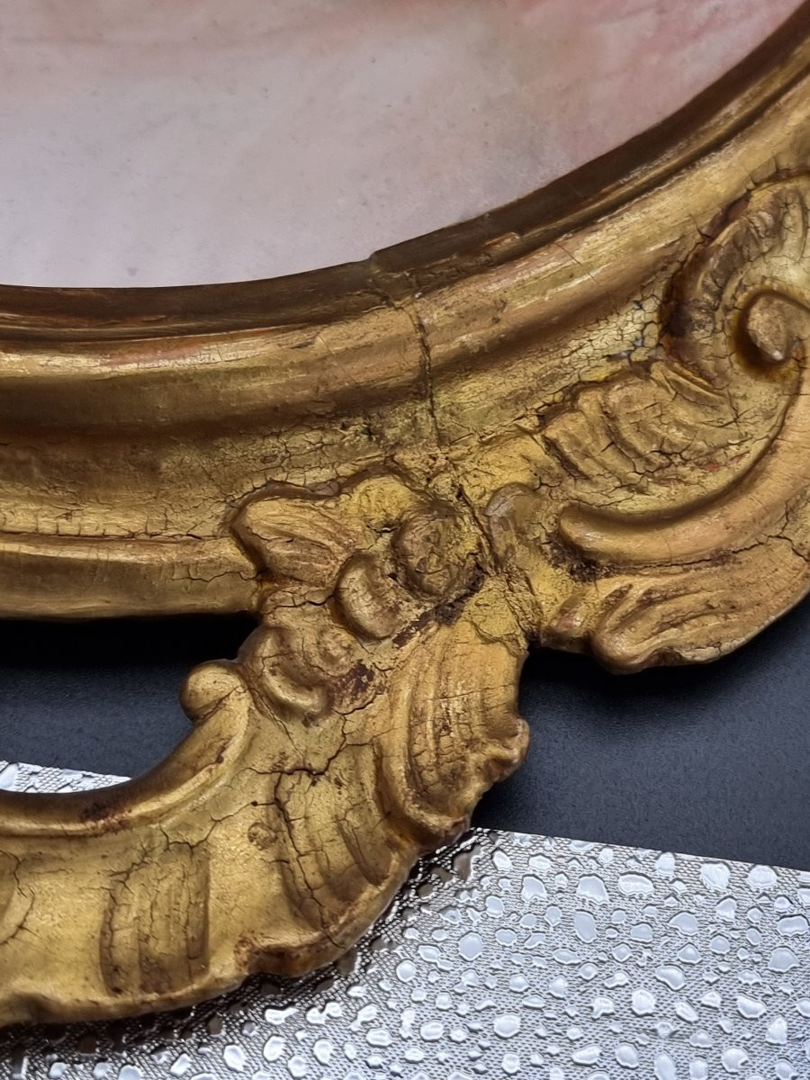 Putto a pastello in cornice veneta del Settecento-photo-2