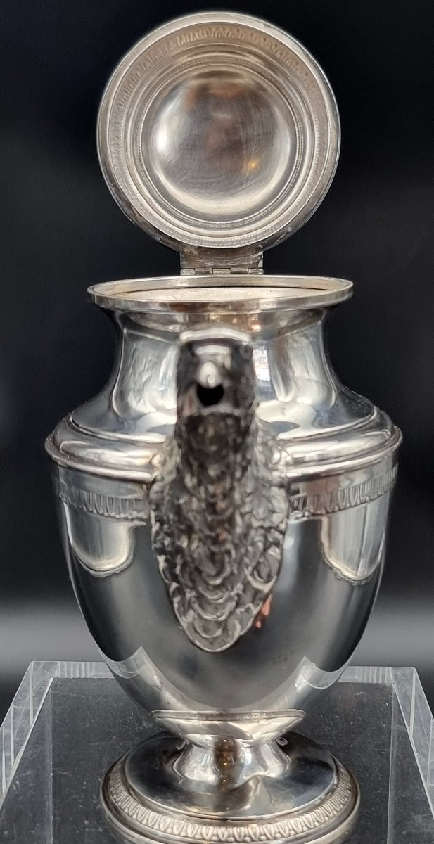 Caffettiera in argento 800, stile neoclassico, Italia, XX secolo-photo-4