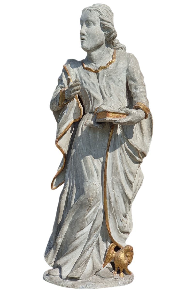Scultura lignea raffigurante San Giovanni Evangelista  Alto Veneto, seconda metà del XVIII seco-photo-2