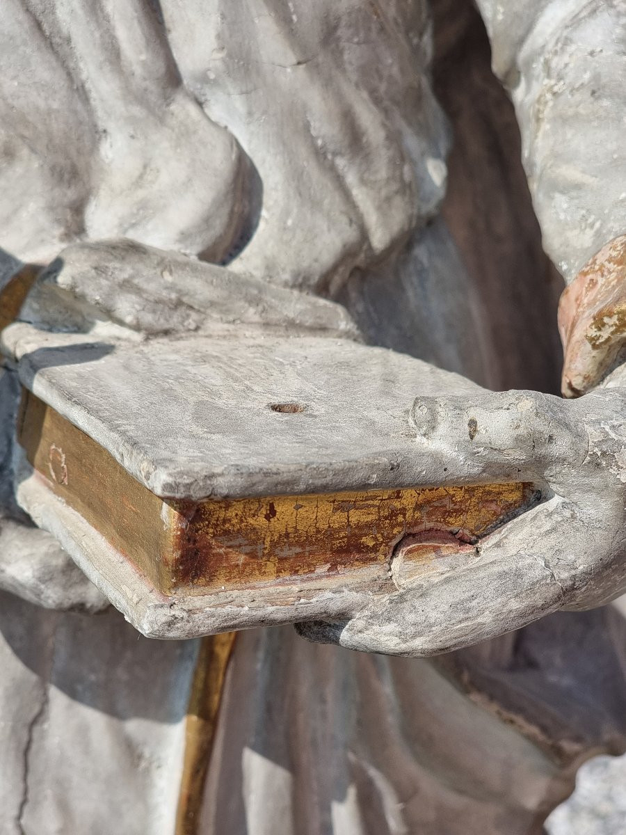 Scultura lignea raffigurante San Giovanni Evangelista  Alto Veneto, seconda metà del XVIII seco-photo-1