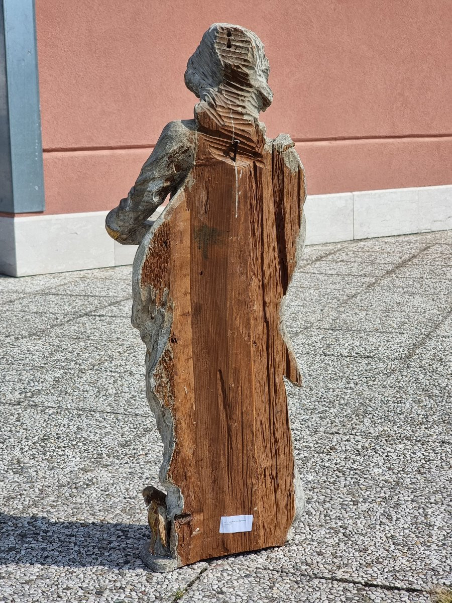 Scultura lignea raffigurante San Giovanni Evangelista  Alto Veneto, seconda metà del XVIII seco-photo-4