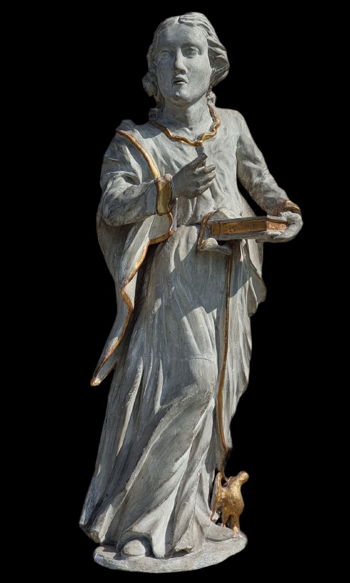 Scultura lignea raffigurante San Giovanni Evangelista  Alto Veneto, seconda metà del XVIII seco
