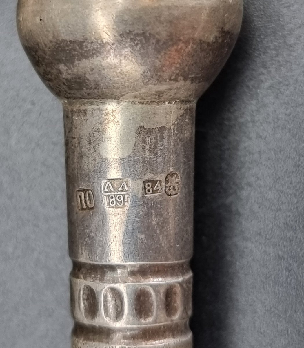Yad da Torah in argento russo “84 zolotnik”, fine XIX‑inizio XX secolo – 23 cm, 56 g-photo-3