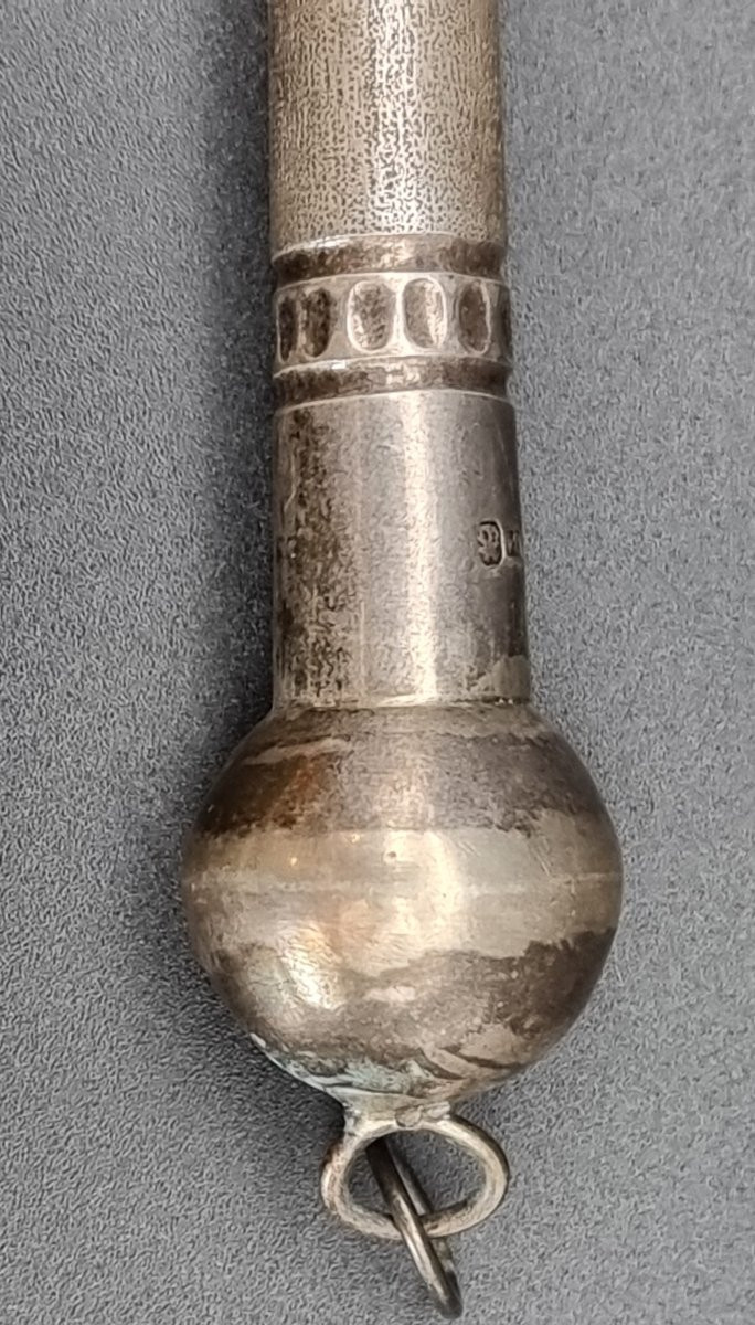 Yad da Torah in argento russo “84 zolotnik”, fine XIX‑inizio XX secolo – 23 cm, 56 g-photo-1