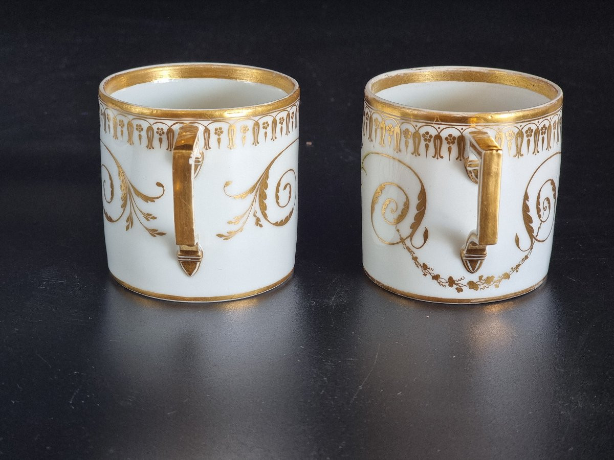 Coppia di tazzine in porcellana Meissen con piattini, fine XIX – inizio XX secolo-photo-7