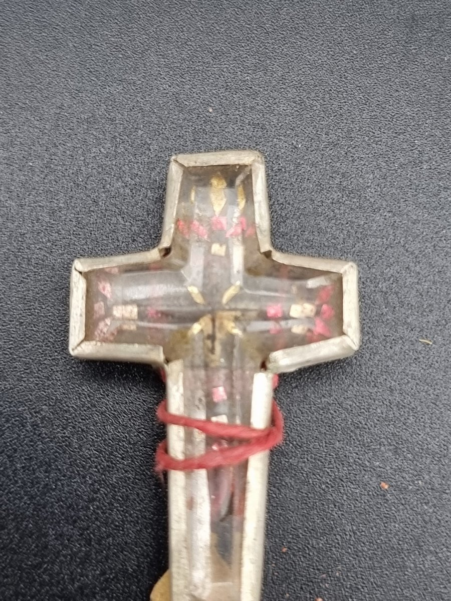 Croce reliquiario in argento incisa, Girolamo Franchini, Este 1763-photo-1