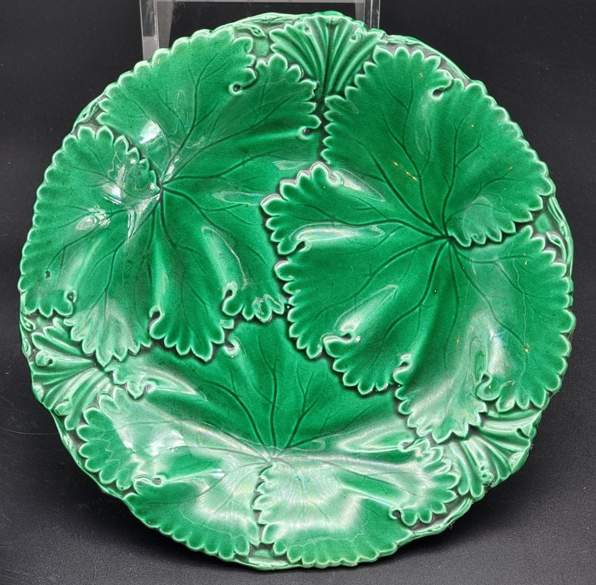 Servizio di piatti in maiolica verde Copeland & Garrett, Inghilterra, XIX secolo-photo-2
