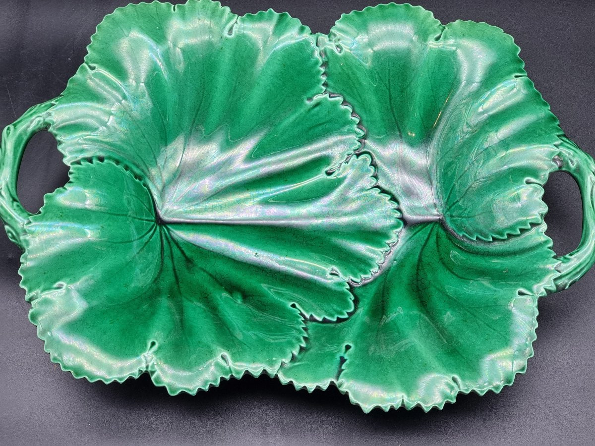 Servizio di piatti in maiolica verde Copeland & Garrett, Inghilterra, XIX secolo-photo-5