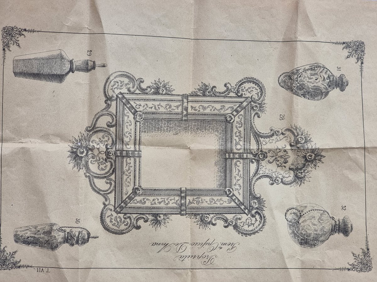 Specchiera veneziana in vetro inciso con fiori applicati, fine XIX – inizi XX secolo-photo-2