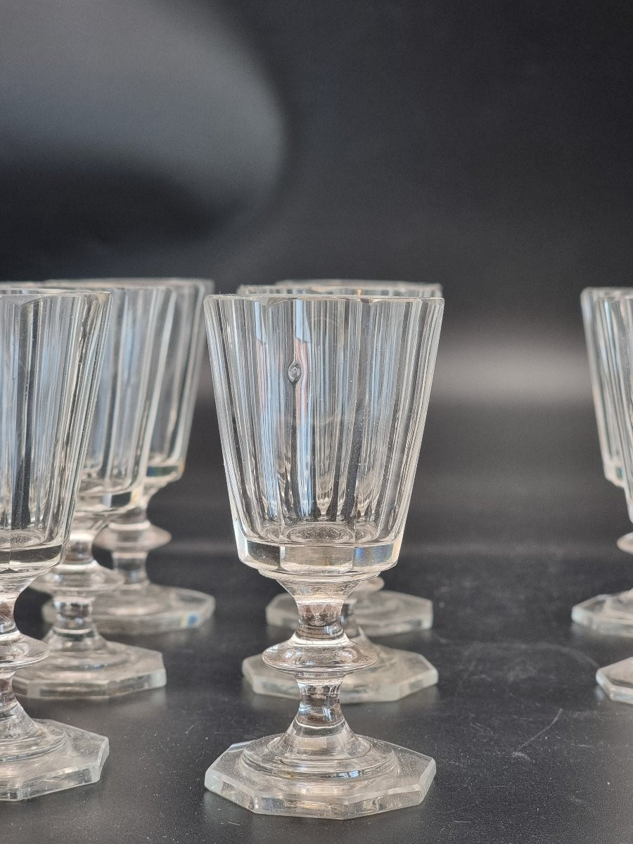 Servizio da liquore in cristallo molato, Boemia o area russo-boema, XIX secolo-photo-4