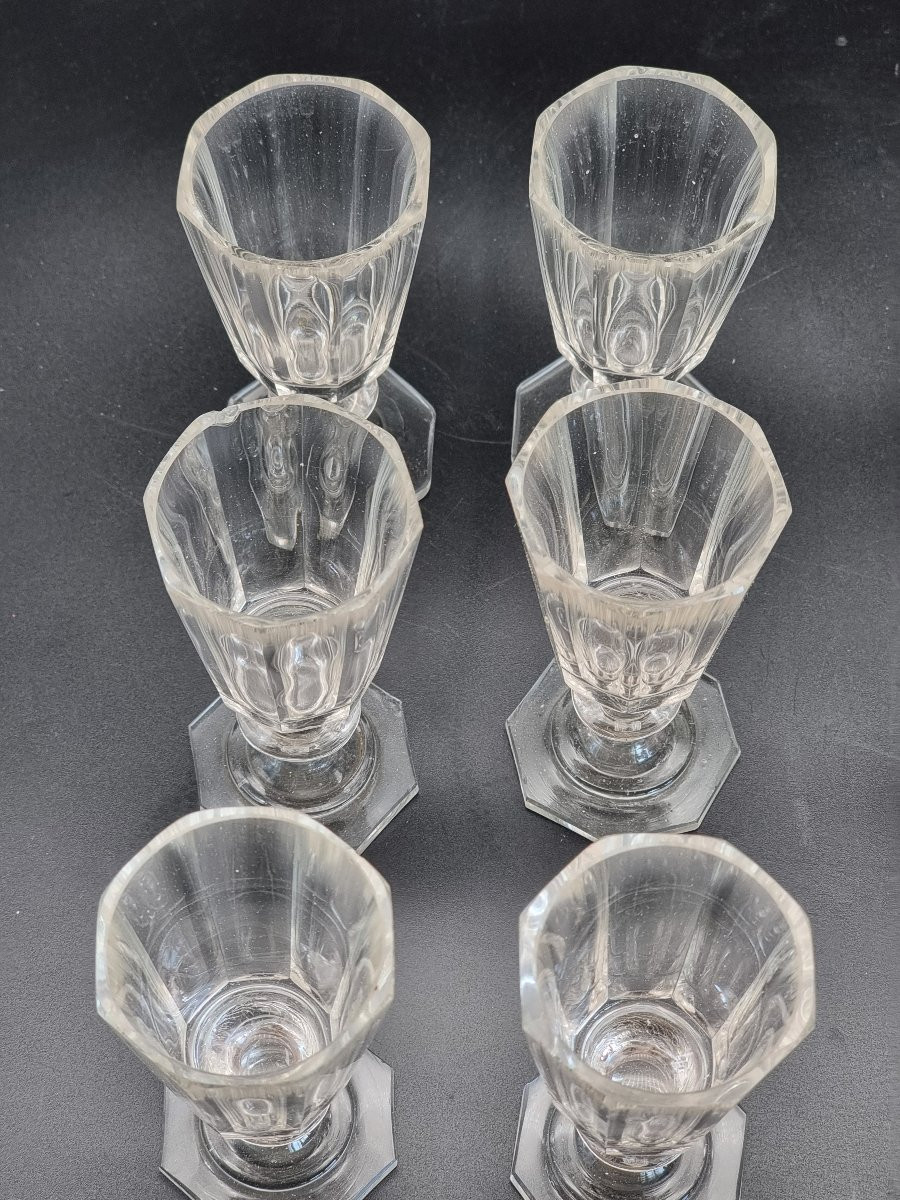 Servizio da liquore in cristallo molato, Boemia o area russo-boema, XIX secolo-photo-1