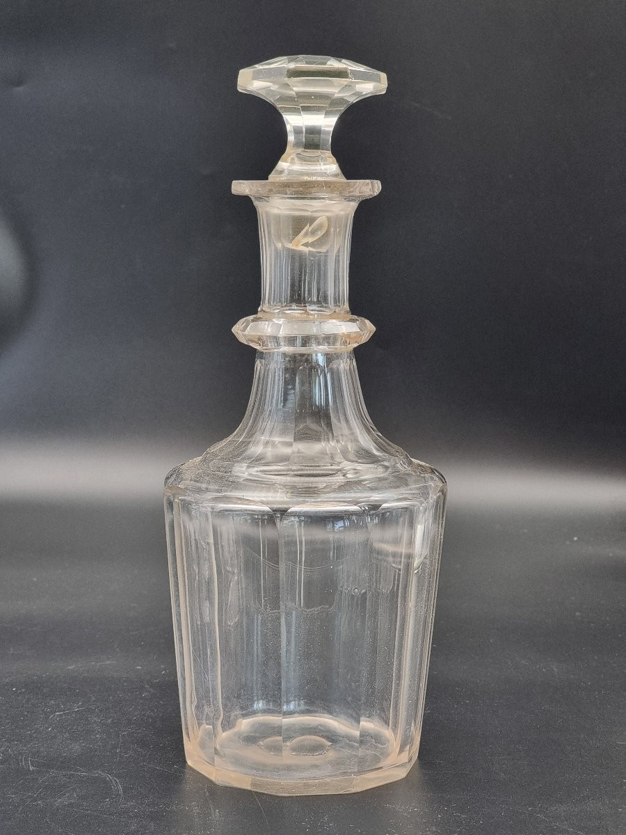 Servizio da liquore in cristallo molato, Boemia o area russo-boema, XIX secolo-photo-3