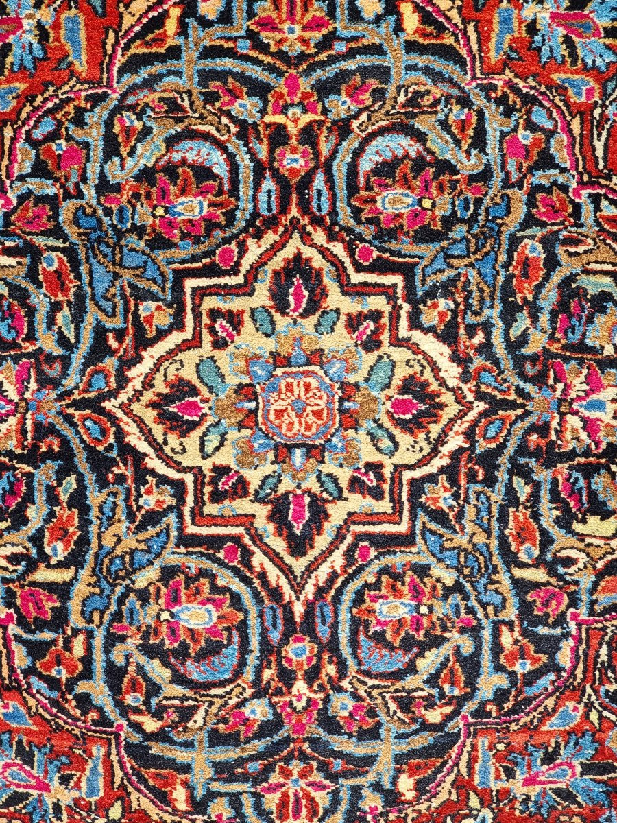 Tappeto persiano Kashan annodato a mano – fine XIX / inizi XX secolo – 208 × 140 cm-photo-2