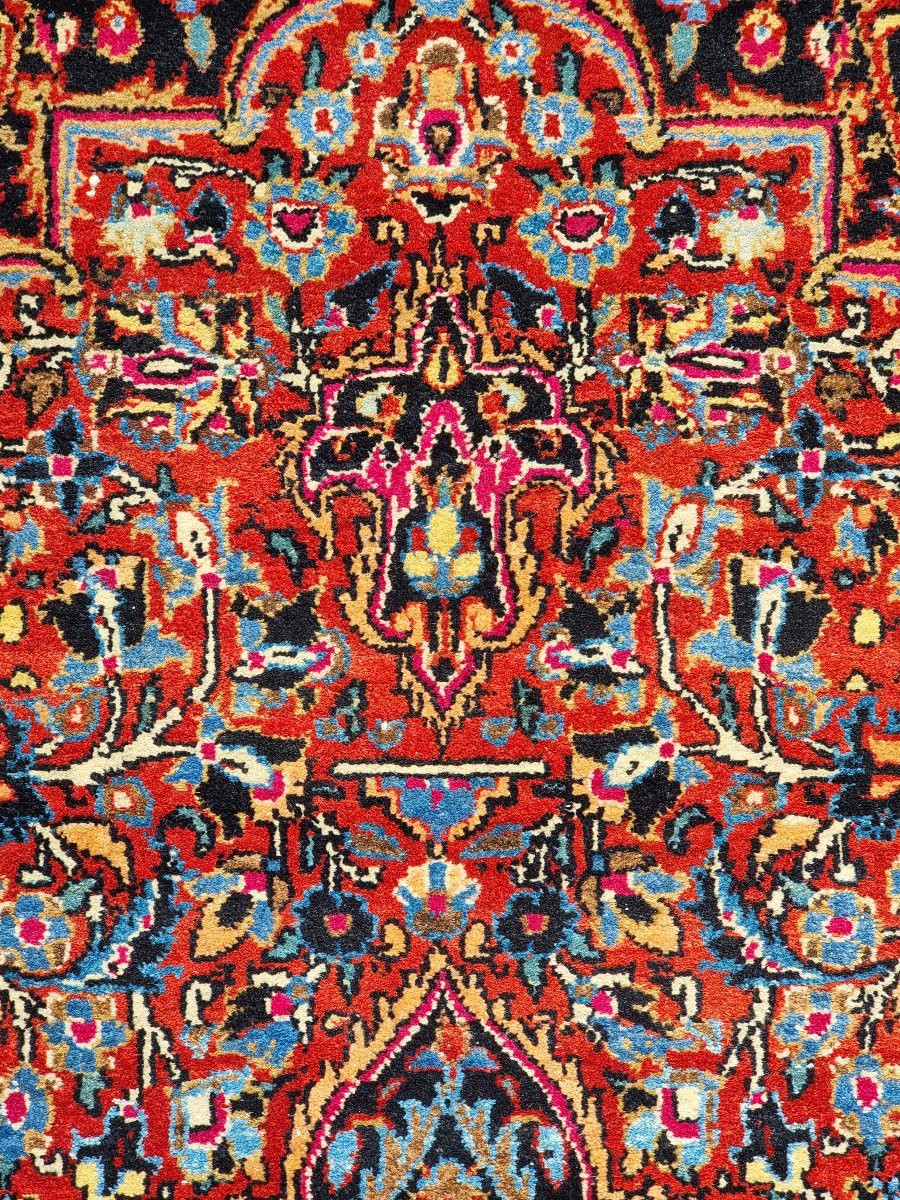 Tappeto persiano Kashan annodato a mano – fine XIX / inizi XX secolo – 208 × 140 cm-photo-3