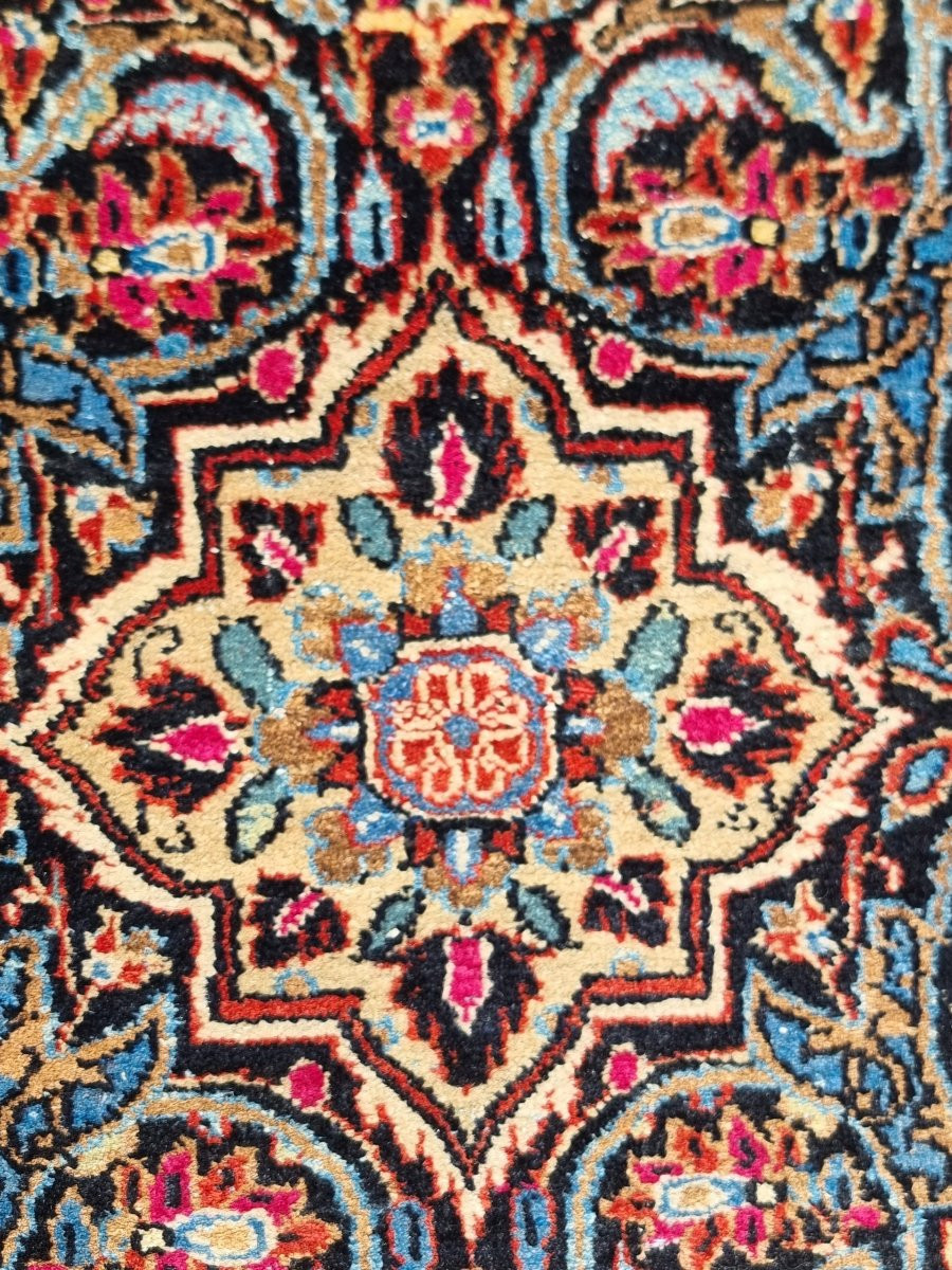 Tappeto persiano Kashan annodato a mano – fine XIX / inizi XX secolo – 208 × 140 cm-photo-4