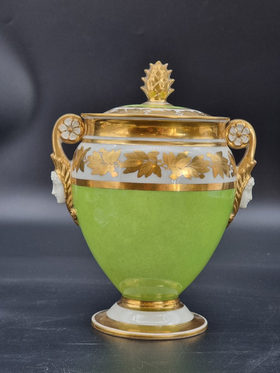 Coppa in porcellana con coperchio,  prima metà XIX secolo-photo-4